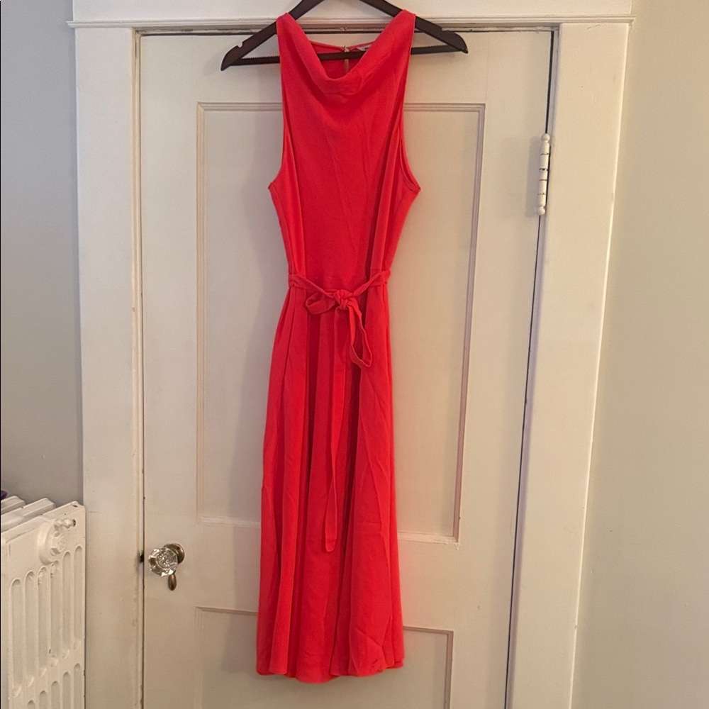Amanda Uprichard Vibrant Red Midi Dress